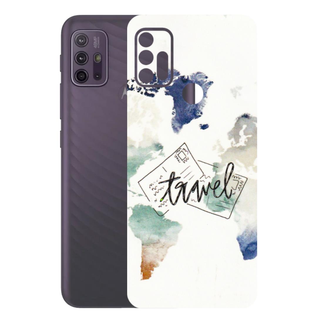Motorola Phone Skins (All Models) - Travel The World - 3D Embossed Finish (L-232) Motorola Moto G10 Power