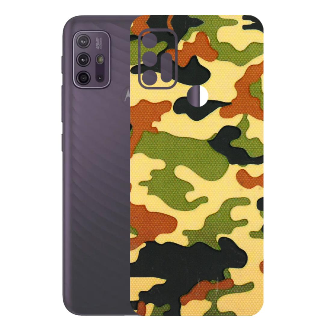 Motorola Phone Skins (All Models) - Indian Military - 3D Embossed Finish (L-234) Motorola Moto G10 Power