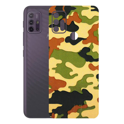 Motorola Phone Skins (All Models) - Indian Military - 3D Embossed Finish (L-234) Motorola Moto G10 Power