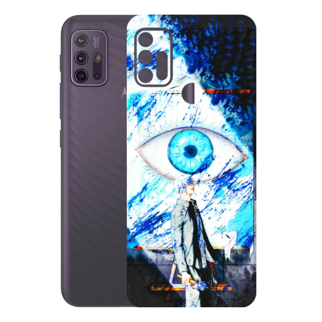 Motorola Phone Skins (All Models) - Gojo Satoru evil eye - 3D Embossed Finish (L-239) Motorola Moto G10 Power