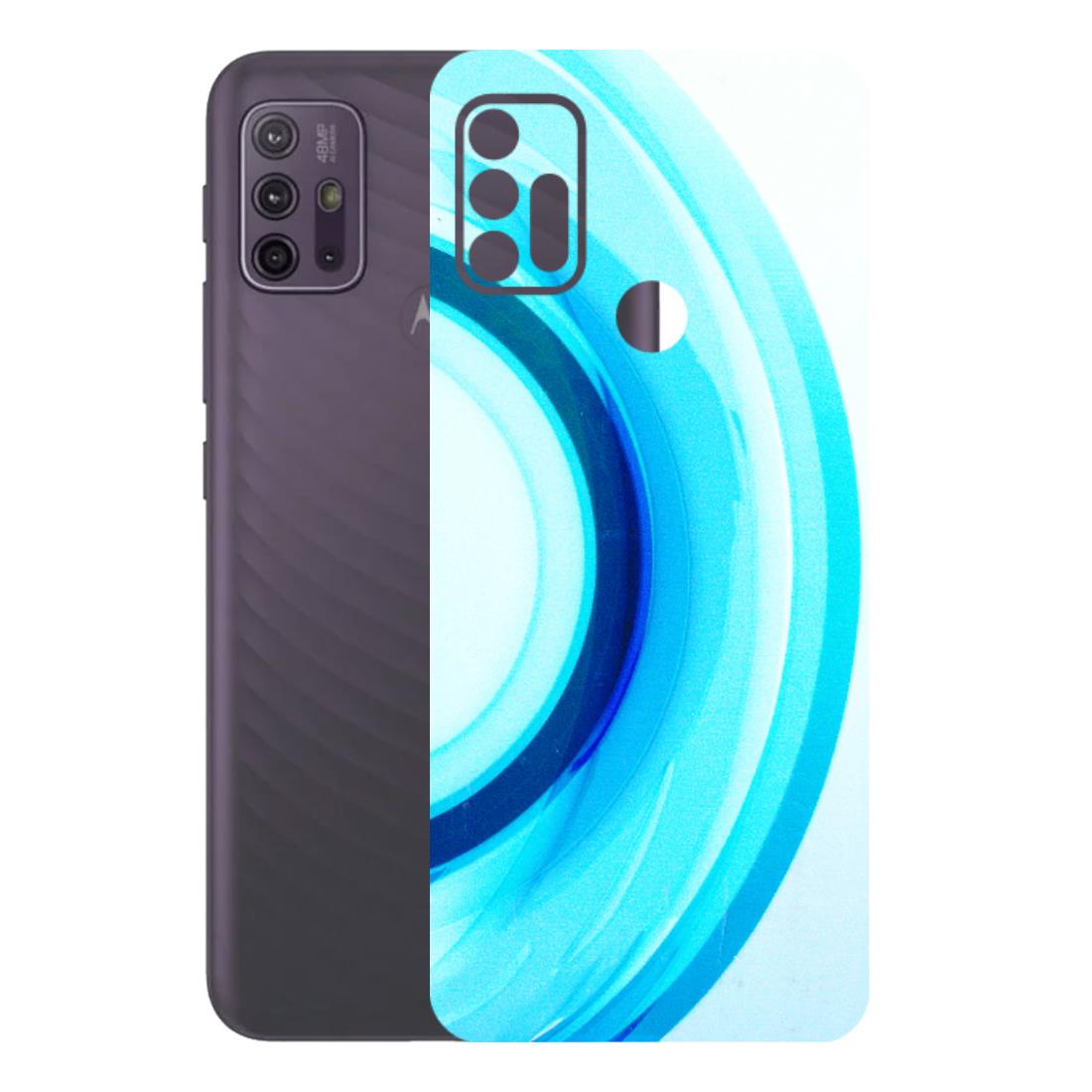 Motorola Phone Skins (All Models) - The Blue Curve - 3D Embossed Finish (L-244) Motorola Moto G10 Power