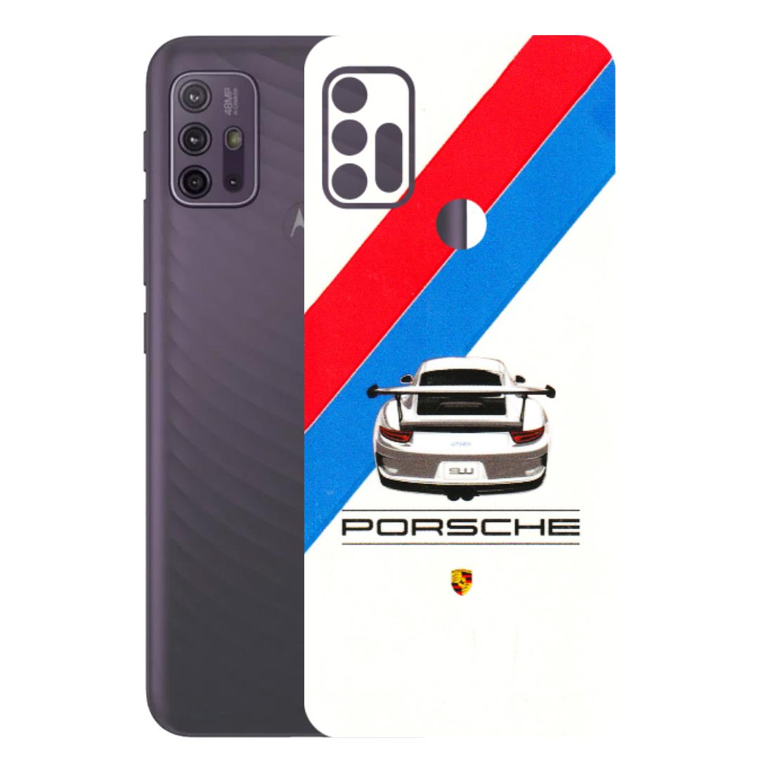 Motorola Phone Skins (All Models) - Porche Car Sober Logo - 3D Embossed Finish (L-248) Motorola Moto G10 Power