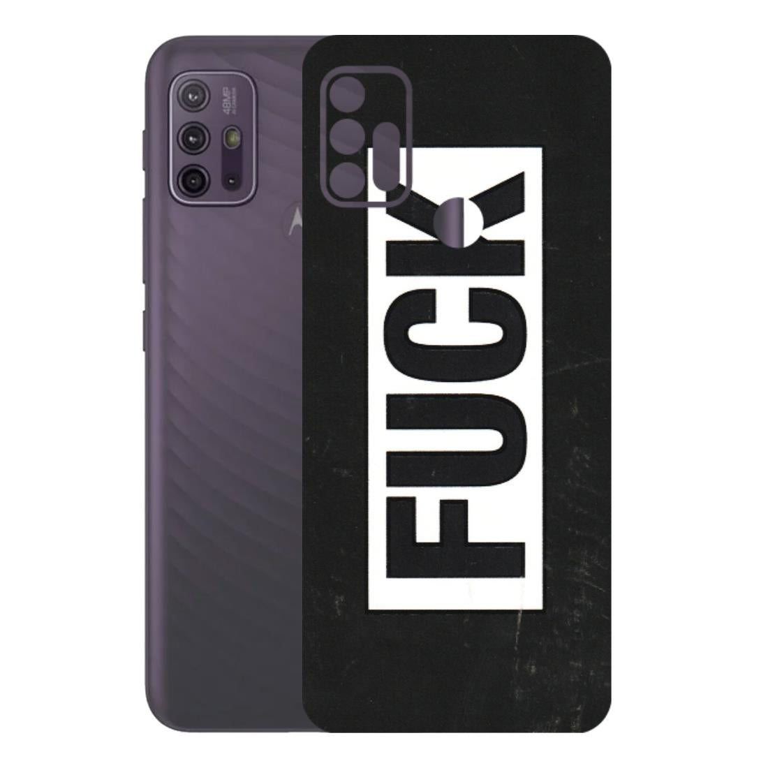 Motorola Phone Skins (All Models) - The F Word - 3D Embossed Finish (L-255) Motorola Moto G10 Power