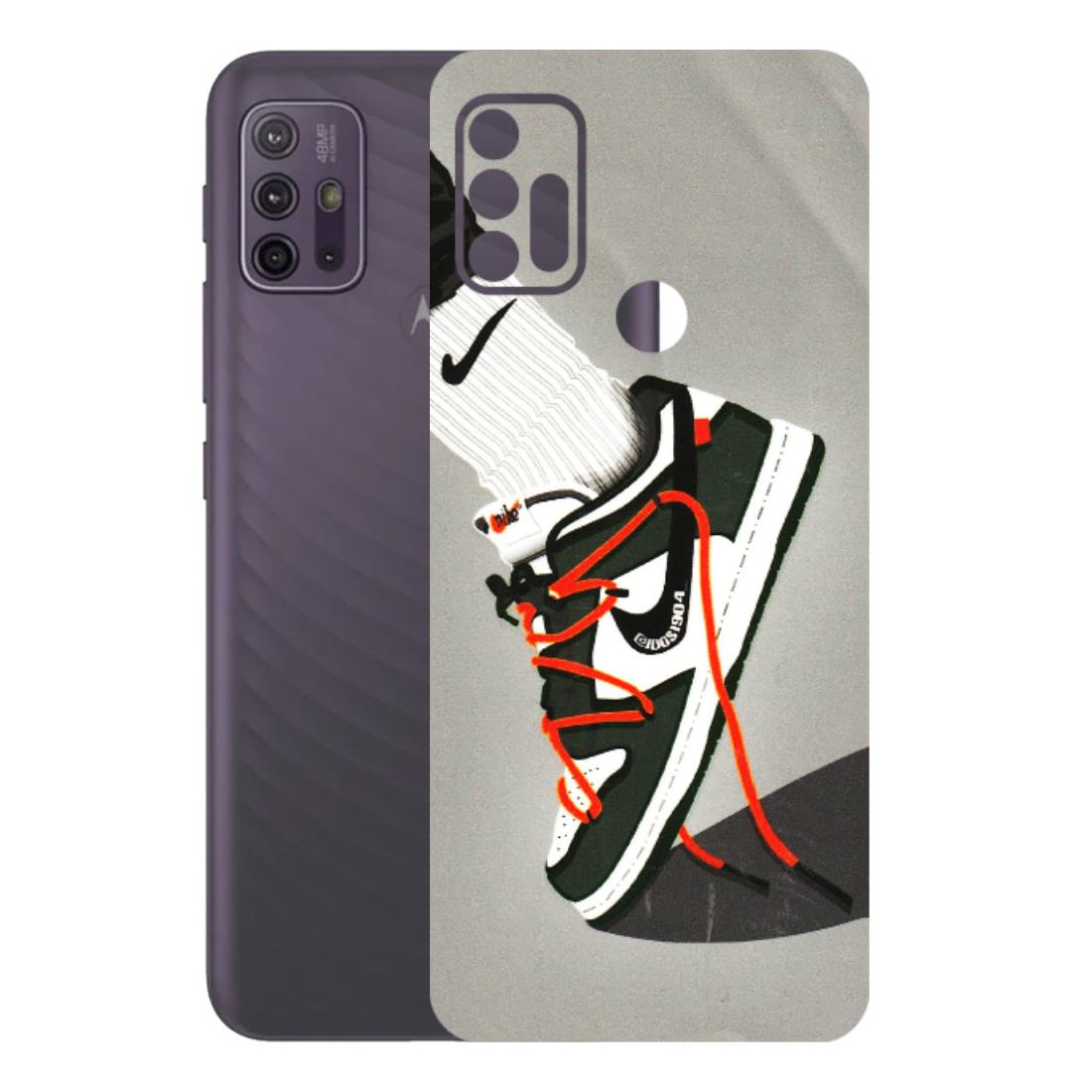 Motorola Phone Skins (All Models) - New Grey Sneaker - 3D Embossed Finish (L-261) Motorola Moto G10 Power