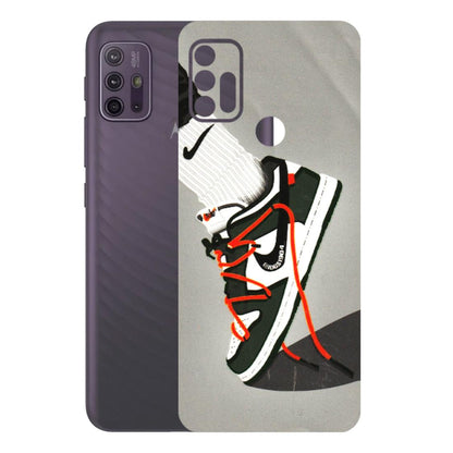 Motorola Phone Skins (All Models) - New Grey Sneaker - 3D Embossed Finish (L-261) Motorola Moto G10 Power