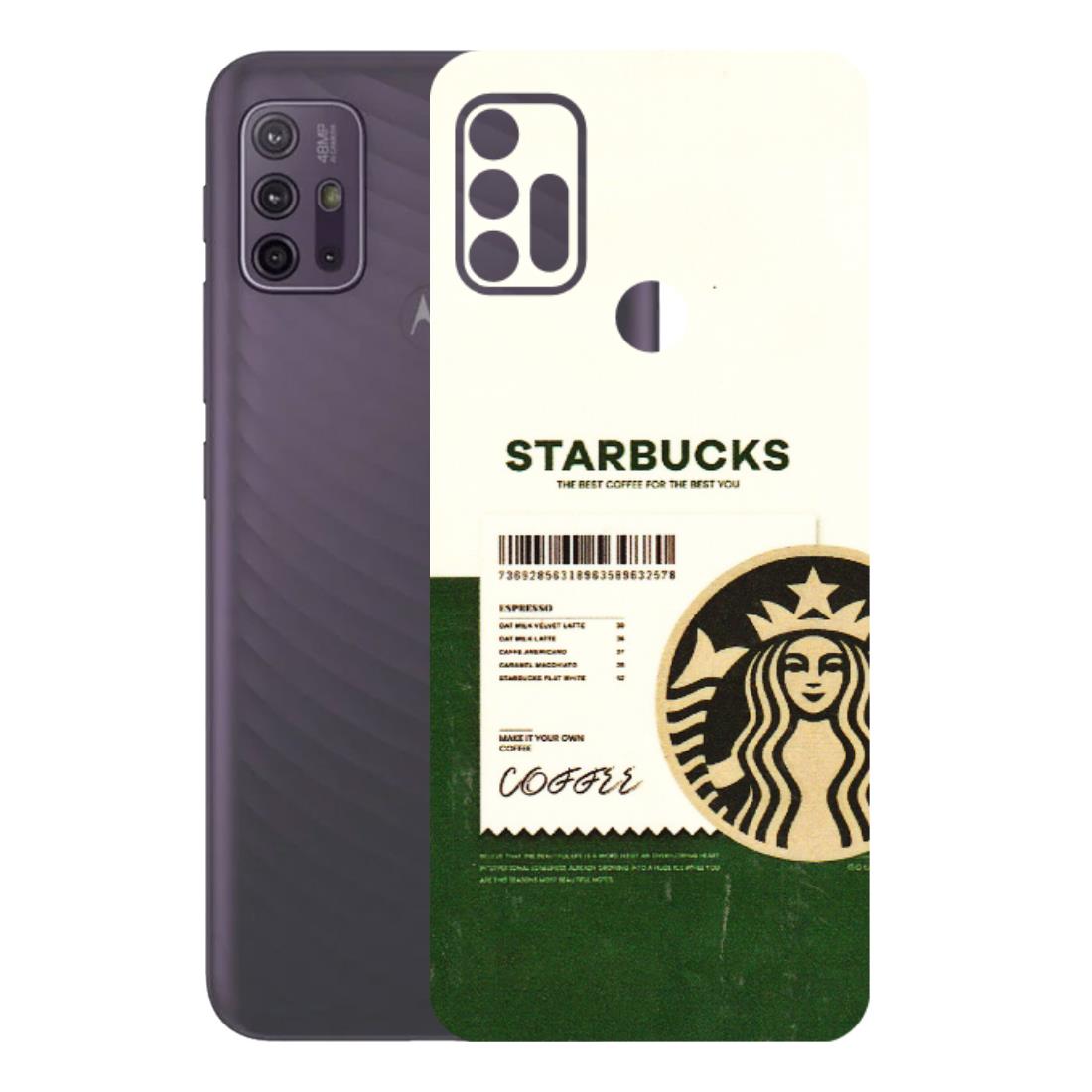Motorola Phone Skins (All Models) - Starbucks Barcode - 3D Embossed Finish (L-308) Motorola Moto G10 Power