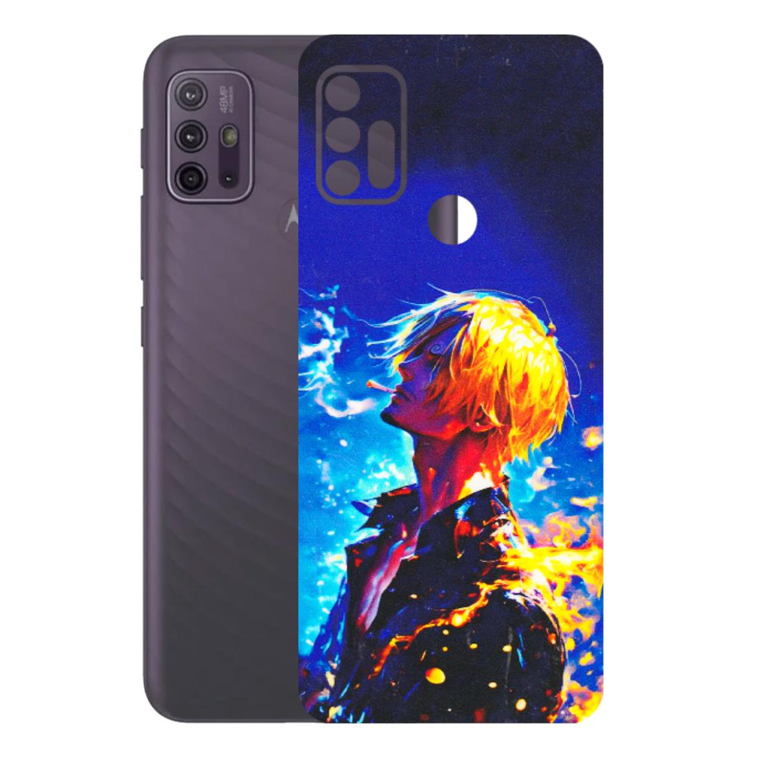 Motorola Phone Skins (All Models) - Sanji Vinsmoke One Piece - 3D Embossed Finish (L-319) Motorola Moto G10 Power