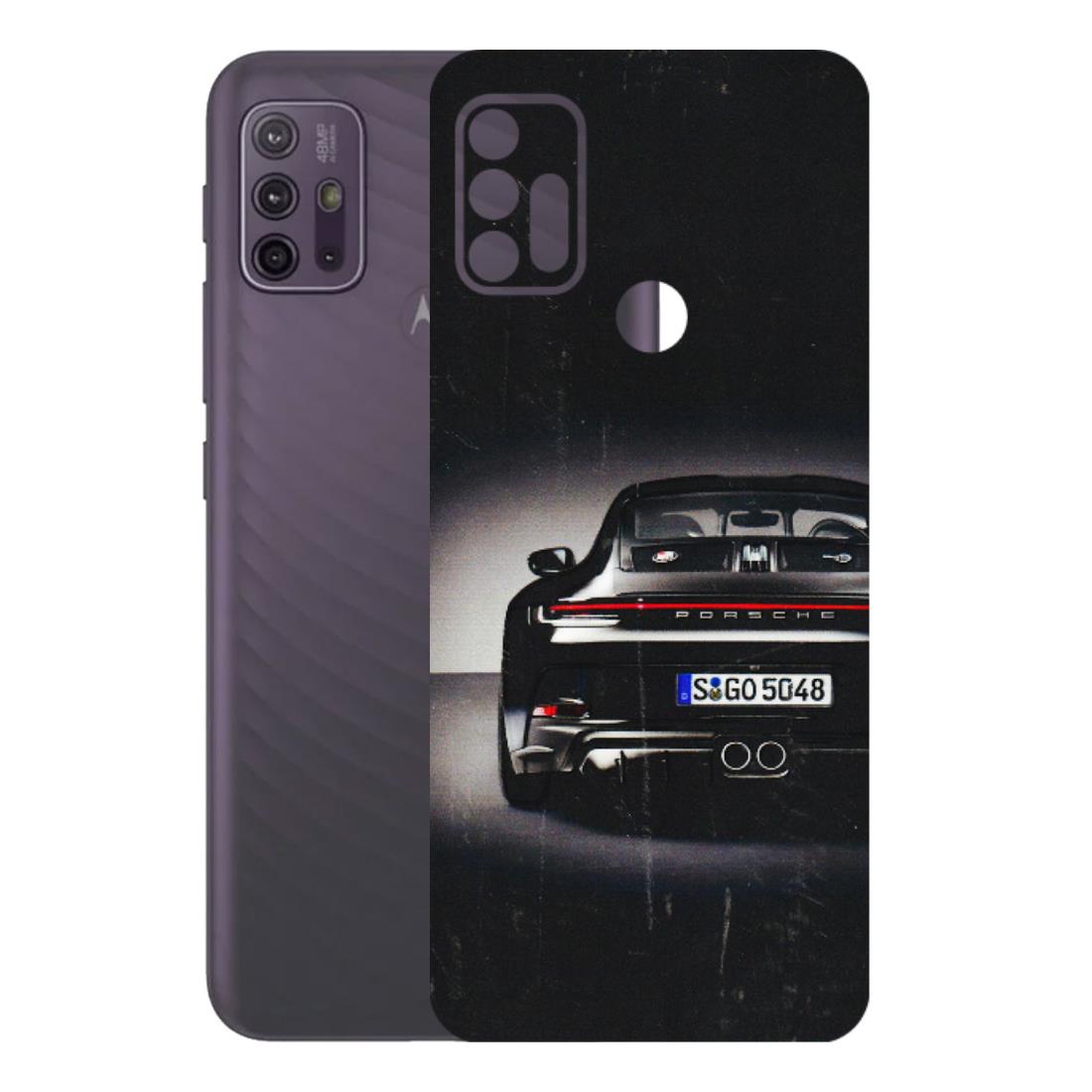 Motorola Phone Skins (All Models) - New Black Porsche GT3 - 3D Embossed Finish (L-327) Motorola Moto G10 Power