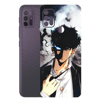 Motorola Phone Skins (All Models) - Sung Jinwoo Manhwa Anime - 3D Embossed Finish (L-328) Motorola Moto G10 Power