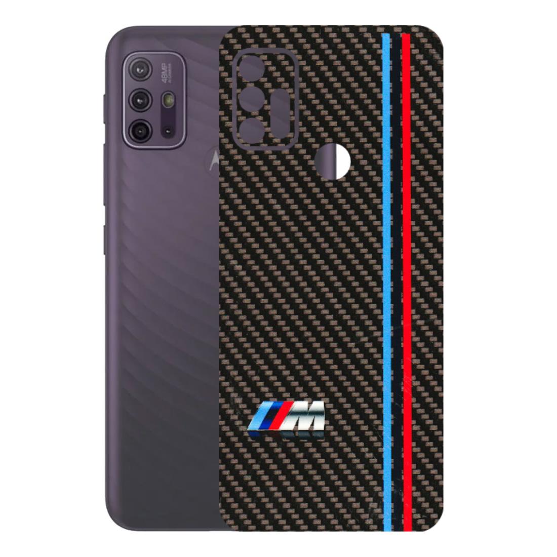 Motorola Phone Skins (All Models) - BM Carbon Fiber Feels - 3D Embossed Finish (L-38) Motorola Moto G10 Power