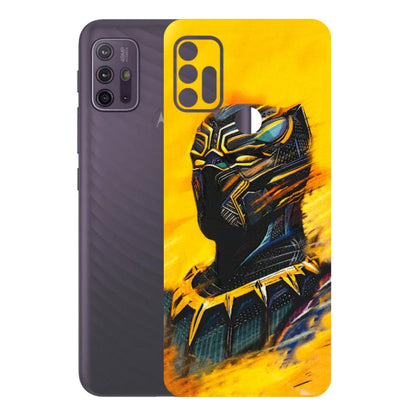 Motorola Phone Skins (All Models) - Yellow Panther - 3D Embossed Finish (L-54) Motorola Moto G10 Power