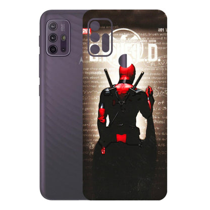 Motorola Phone Skins (All Models) - Deadpool - 3D Embossed Finish (L-56) Motorola Moto G10 Power