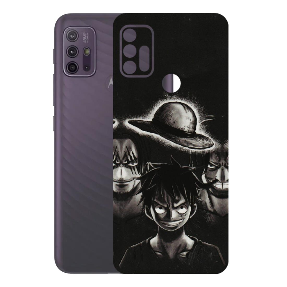 Motorola Phone Skins (All Models) - Black Luffy Hat - 3D Embossed Finish (L-57) Motorola Moto G10 Power