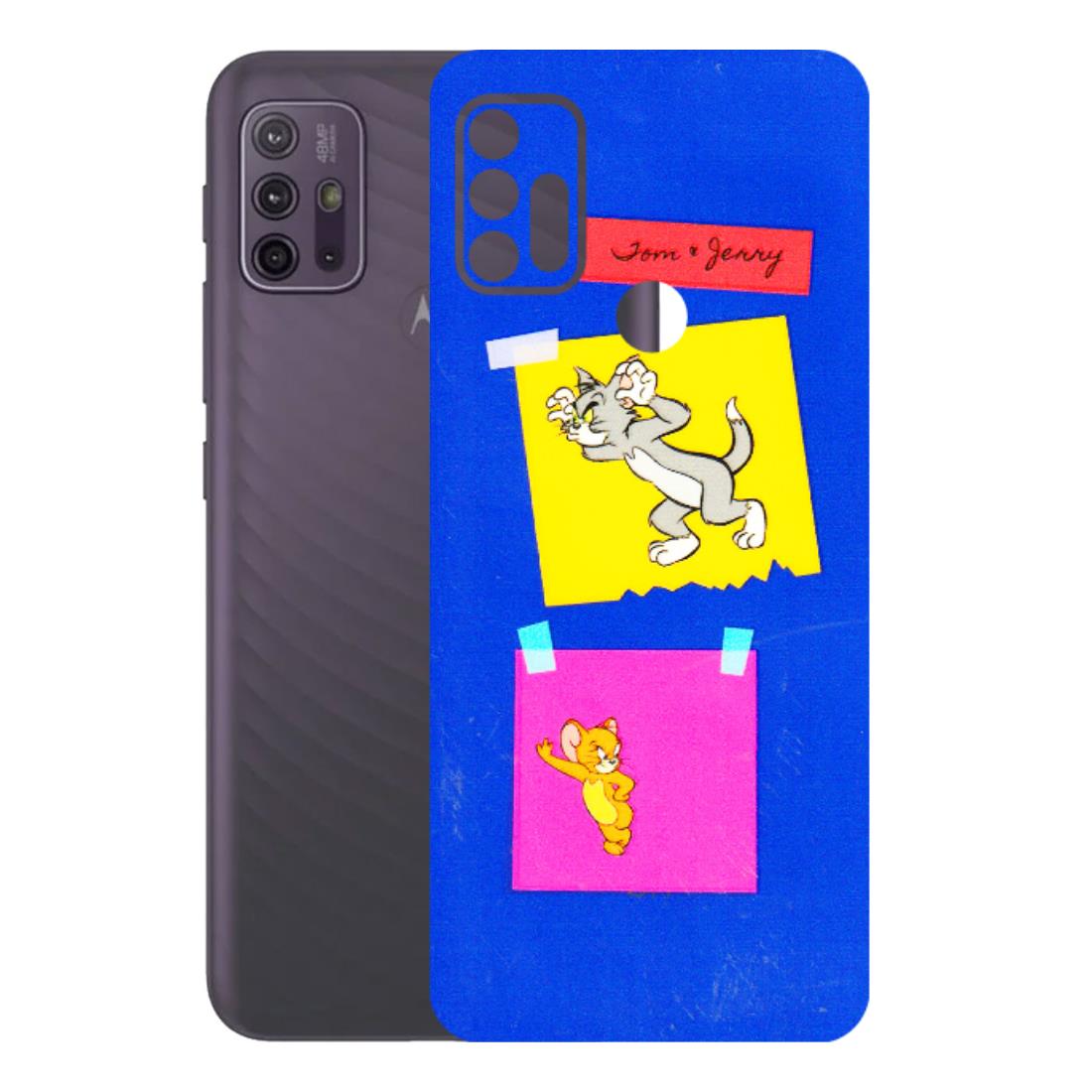 Motorola Phone Skins (All Models) - Tom N Jerry Sticky Notes - 3D Embossed Finish (L-88) Motorola Moto G10 Power