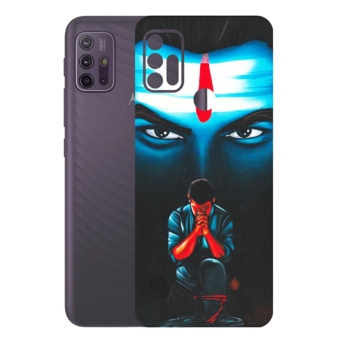 Motorola Phone Skins (All Models) - Mahakal Bhakt - Matte Finish (M-112) Motorola Moto G10 Power