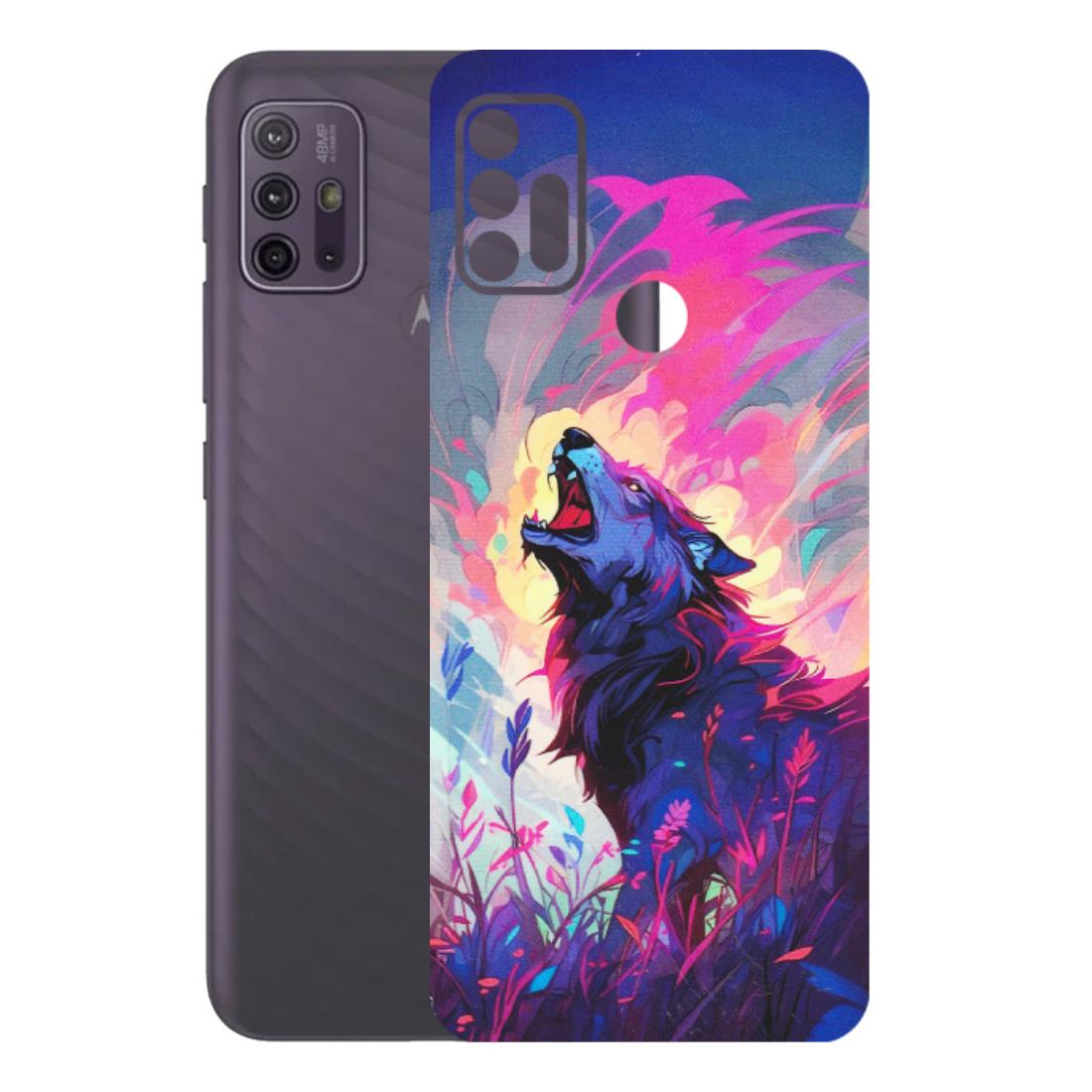 Motorola Phone Skins (All Models) - New Wild Wolf Abstract - Matte Finish (M-125) Motorola Moto G10 Power