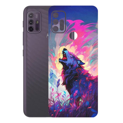 Motorola Phone Skins (All Models) - New Wild Wolf Abstract - Matte Finish (M-125) Motorola Moto G10 Power