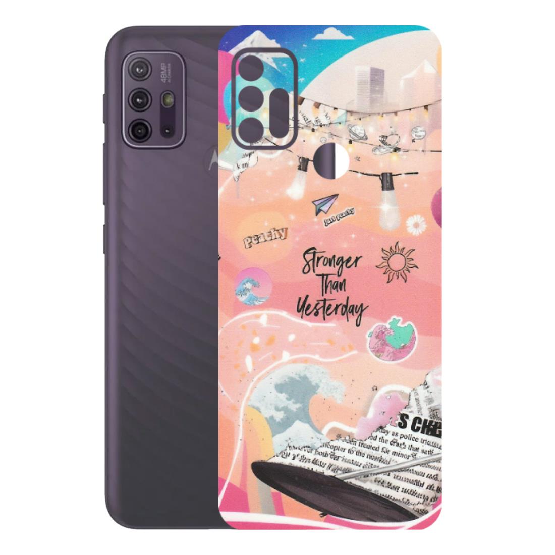 Motorola Phone Skins (All Models) - Stronger Then Yesterday - Matte Finish (M-128) Motorola Moto G10 Power