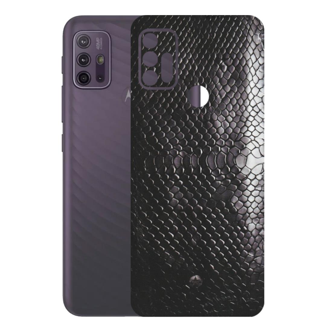 Motorola Phone Skins (All Models) - Black Snack Leather - Matte Finish (M-147) Motorola Moto G10 Power