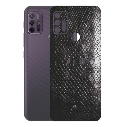 Motorola Phone Skins (All Models) - Black Snack Leather - Matte Finish (M-147) Motorola Moto G10 Power