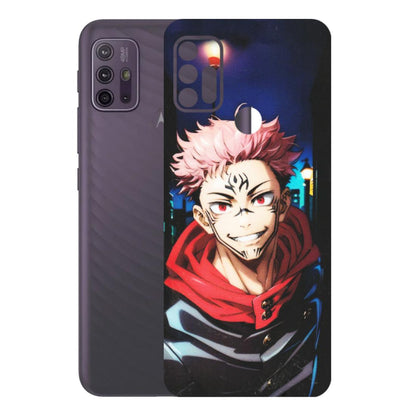 Motorola Phone Skins (All Models) - Yuji Itadori Funny Face Anime - Matte Finish (M-152) Motorola Moto G10 Power