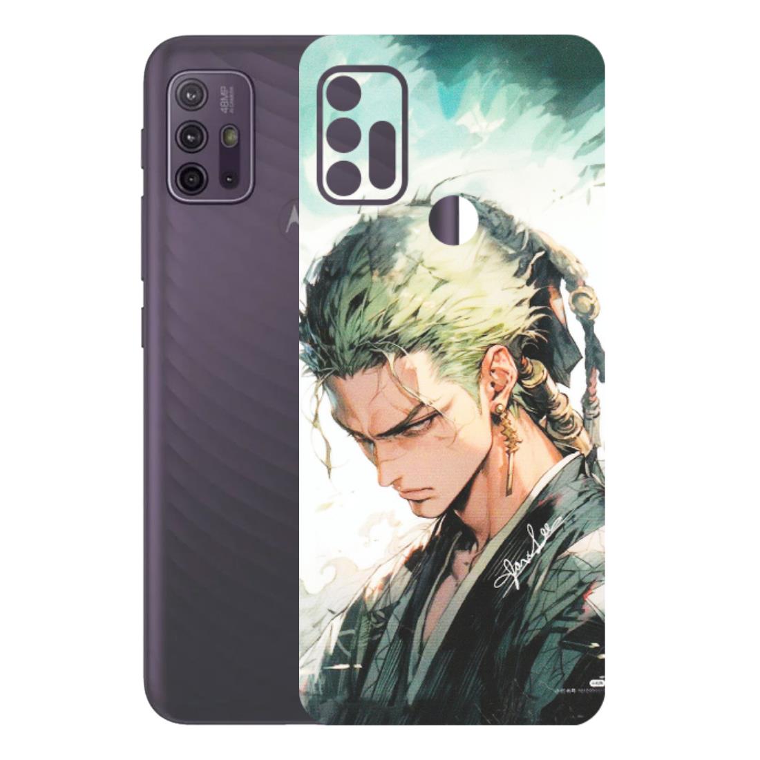 Motorola Phone Skins (All Models) - Pirate Hunter One Piece Anime - Matte Finish (M-157) Motorola Moto G10 Power