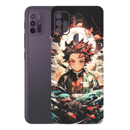 Motorola Phone Skins (All Models) - Tanjiro Demon Slayer Anime - Matte Finish (M-158) Motorola Moto G10 Power