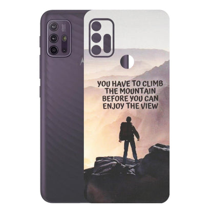 Motorola Phone Skins (All Models) - Motivational Hiking Mountain - Matte Finish (M-28) Motorola Moto G10 Power