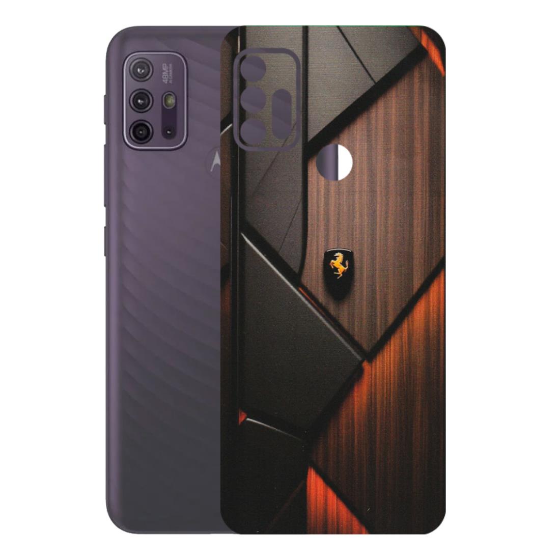 Motorola Phone Skins (All Models) - Lambo Beauty Wood Pattern Sober - Matte Finish (M-51) Motorola Moto G10 Power