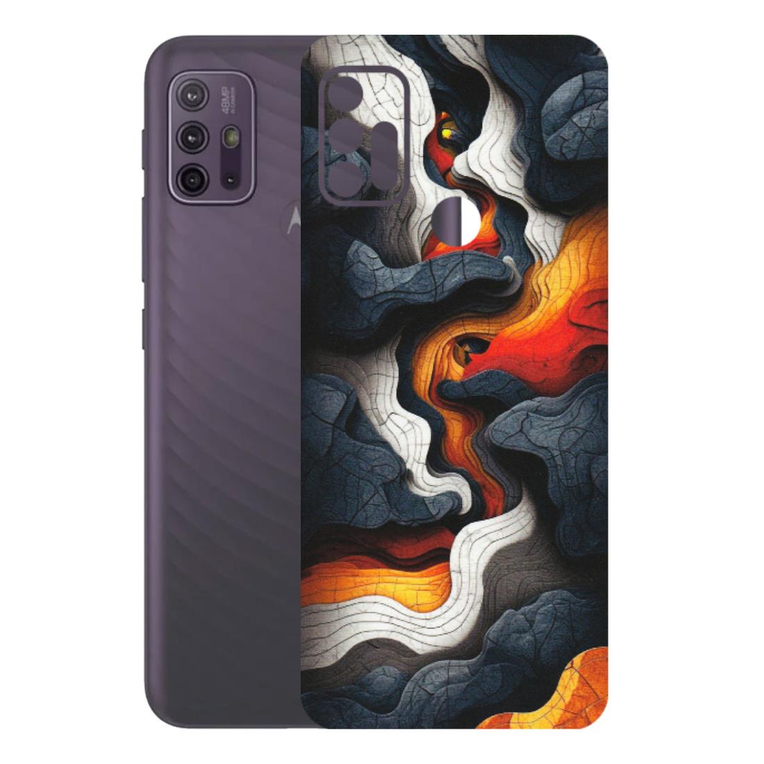 Motorola Phone Skins (All Models) - Abstract Volcanic Layers - Matte Finish (M-52) Motorola Moto G10 Power