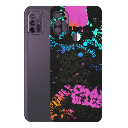 Motorola Phone Skins (All Models) - Majestic Black Vibes - Matte Finish (M-62) Motorola Moto G10 Power