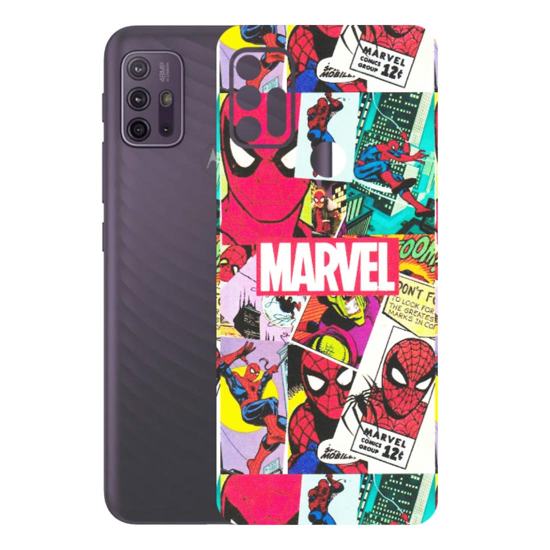Motorola Phone Skins (All Models) - Marvel Comic Spiderman Grafitti - Matte Finish (M-72) Motorola Moto G10 Power