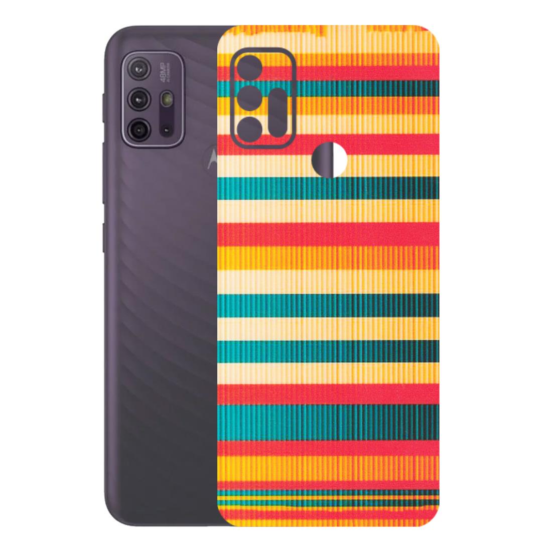 Motorola Phone Skins (All Models) - Colourful Stripes Soothing Effect - Matte Finish (M-86) Motorola Moto G10 Power