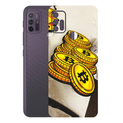 Motorola Phone Skins (All Models) - Billionaire Bitcoin Collection - Matte Finish (M-92) Motorola Moto G10 Power