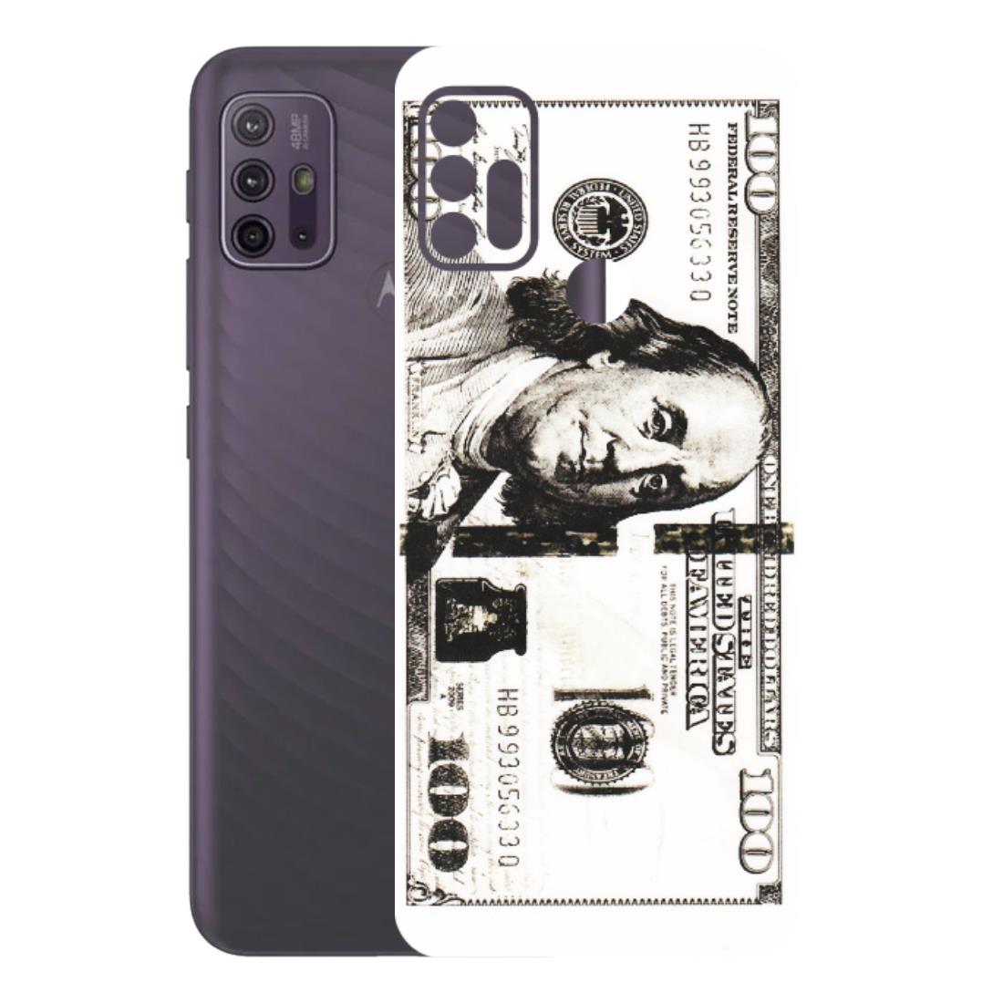 Motorola Phone Skins (All Models) - 100 Dollar Currency - Transparent Finish (T-01) Motorola Moto G10 Power
