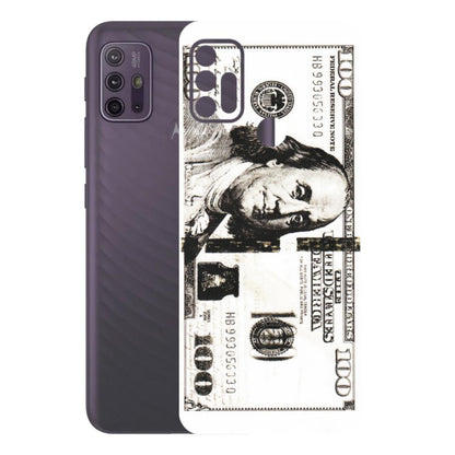 Motorola Phone Skins (All Models) - 100 Dollar Currency - Transparent Finish (T-01) Motorola Moto G10 Power