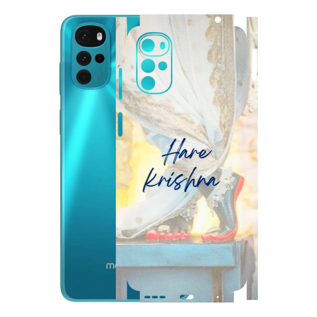 Motorola Phone Skins (All Models) - Hare Krishna - 3D Embossed Finish (L-03) Motorola Moto G22