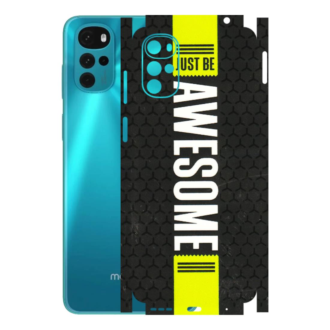 Motorola Phone Skins (All Models) - Just Be Awesome - 3D Embossed Finish (L-101) Motorola Moto G22