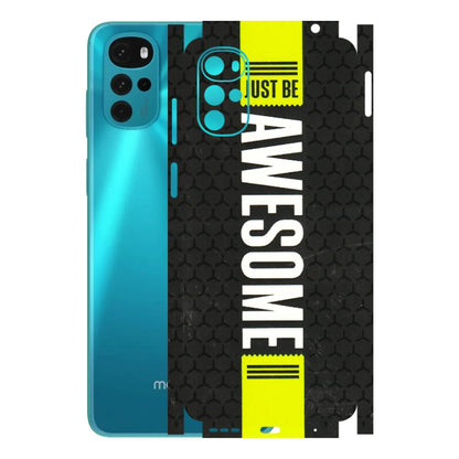 Motorola Phone Skins (All Models) - Just Be Awesome - 3D Embossed Finish (L-101) Motorola Moto G22
