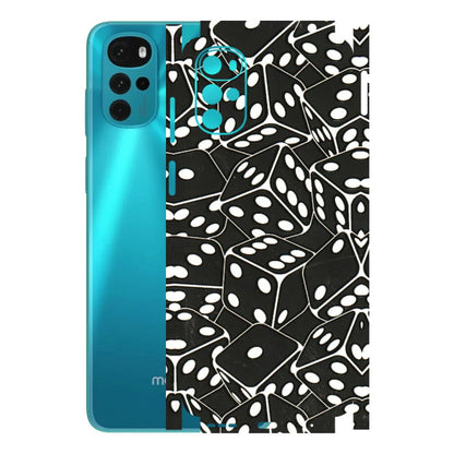 Motorola Phone Skins (All Models) - Big Black Dices - 3D Embossed Finish (L-106) Motorola Moto G22