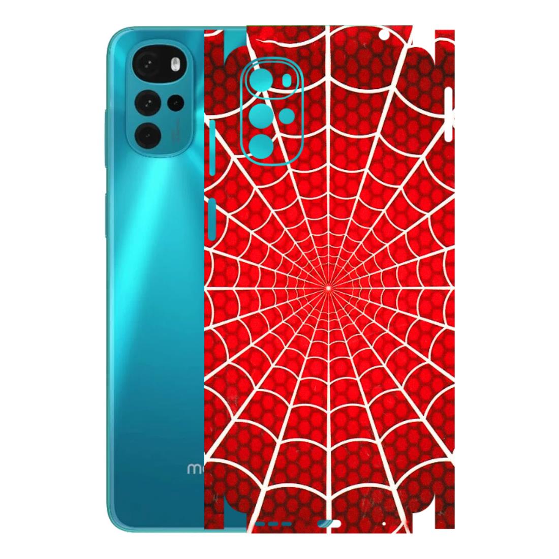 Motorola Phone Skins (All Models) - Classic Spidey Web - 3D Embossed Finish (L-115) Motorola Moto G22