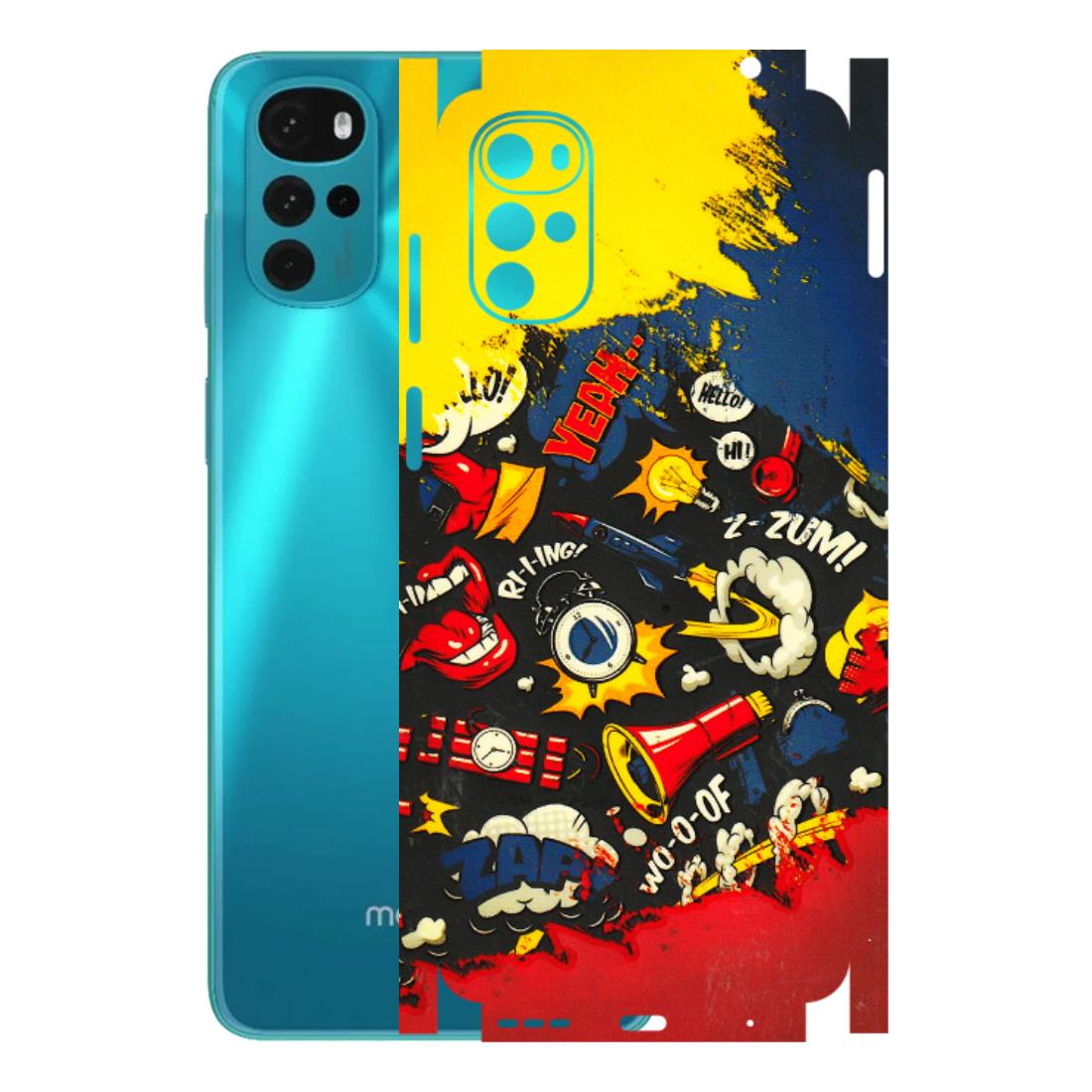 Motorola Phone Skins (All Models) - Pacific Doodle Art - 3D Embossed Finish (L-120) Motorola Moto G22