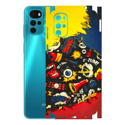 Motorola Phone Skins (All Models) - Pacific Doodle Art - 3D Embossed Finish (L-120) Motorola Moto G22