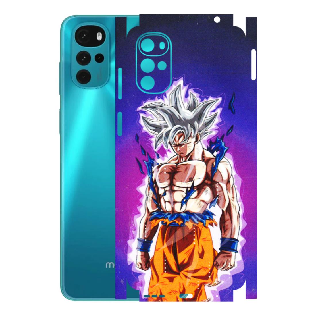 Motorola Phone Skins (All Models) - Goku Purple Anime - 3D Embossed Finish (L-147) Motorola Moto G22