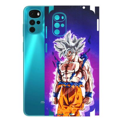 Motorola Phone Skins (All Models) - Goku Purple Anime - 3D Embossed Finish (L-147) Motorola Moto G22
