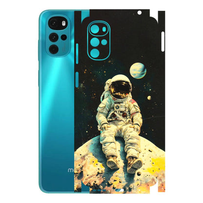 Motorola Phone Skins (All Models) - Astronaut in Space - 3D Embossed Finish (L-16) Motorola Moto G22