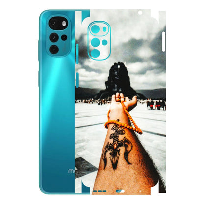 Motorola Phone Skins (All Models) - Jai Adiyogi Mahakaal - 3D Embossed Finish (L-164) Motorola Moto G22