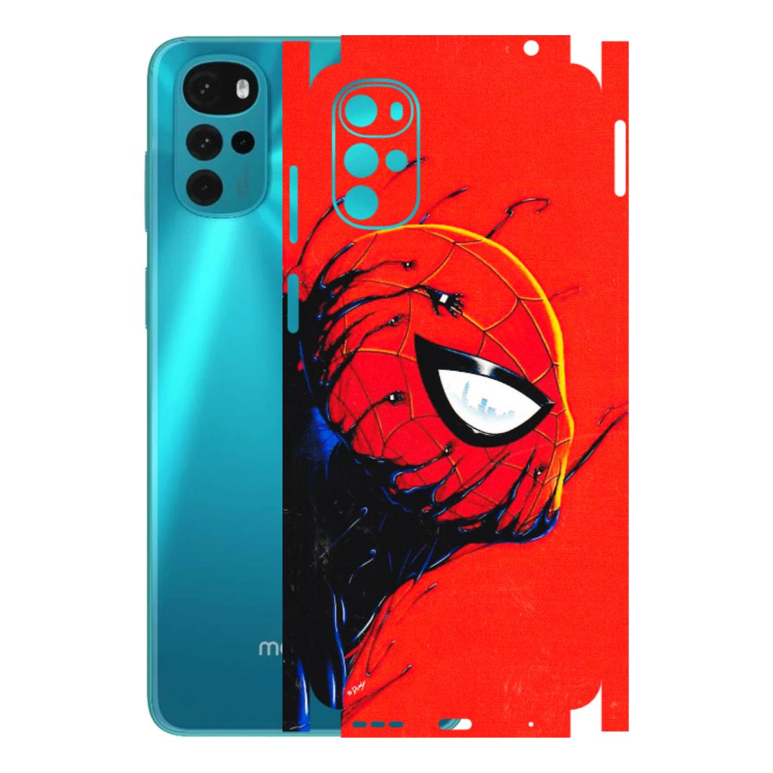 Motorola Phone Skins (All Models) - Spiderman Face Venom - 3D Embossed Finish (L-165) Motorola Moto G22