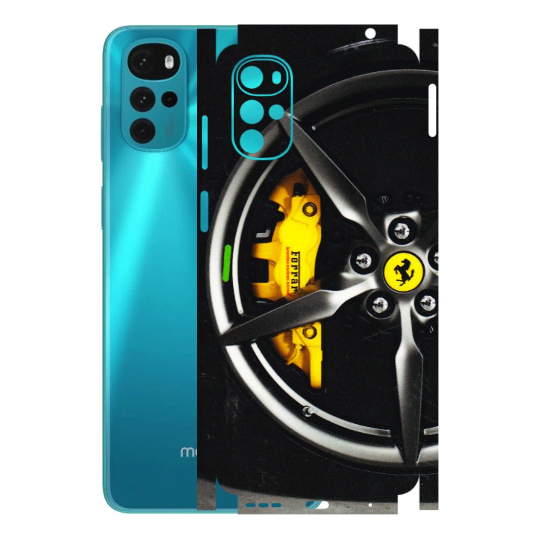 Motorola Phone Skins (All Models) - Ferrari Wheel Alloy - 3D Embossed Finish (L-173) Motorola Moto G22