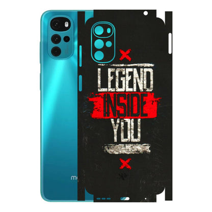 Motorola Phone Skins (All Models) - Legend Inside You - 3D Embossed Finish (L-186) Motorola Moto G22